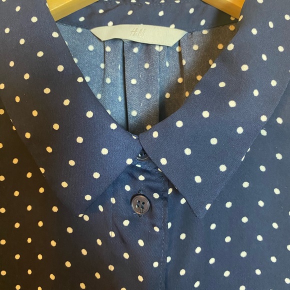 H&M Polka Dot marine blouse - Picture 5 of 5